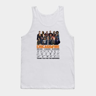 Chicago Fire Tv Series 2021 2021 8 Seasons 180 Episodes Signatures Tank Top